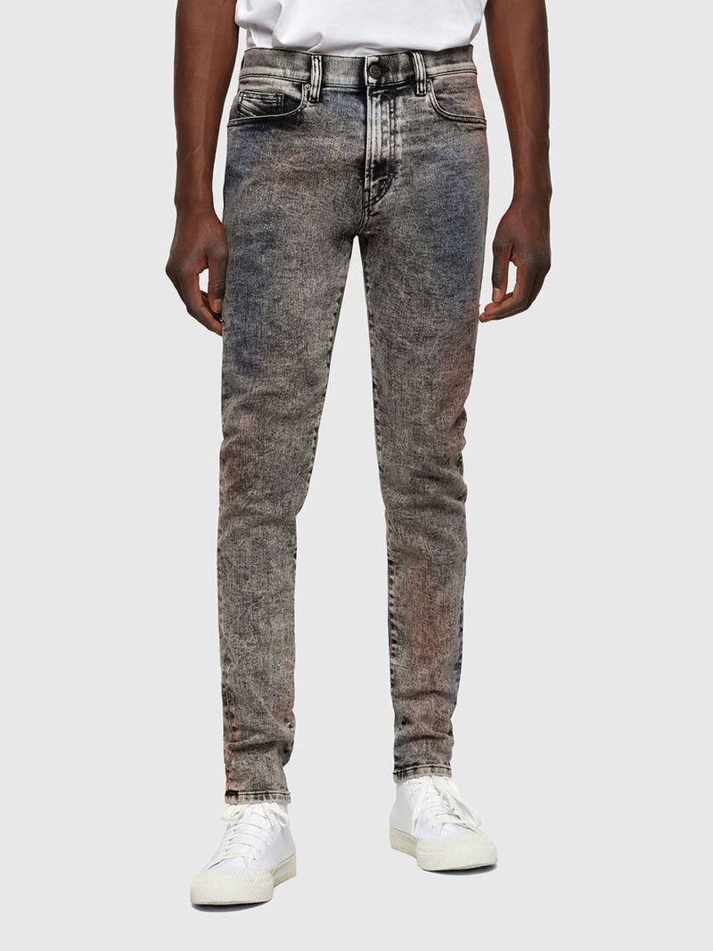 Jeans Skinny Diesel D-Amny 009vg Homem - Pretas/Cinzentas Escuro KABLH-0159